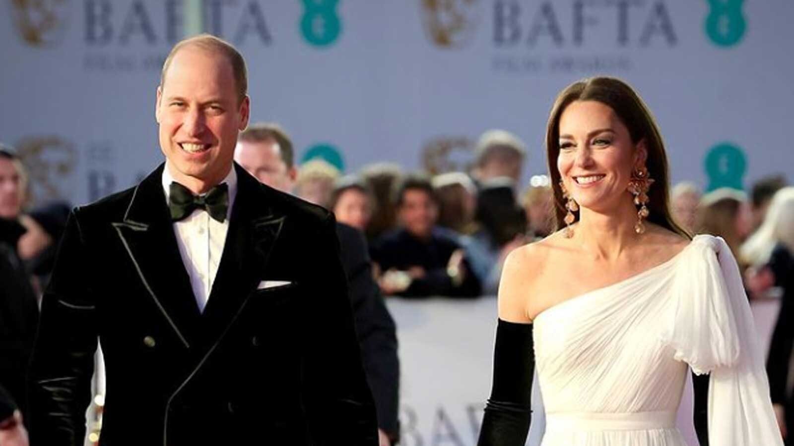 On Cam: Kate Middleton And Prince William's Rare PDA Moment On BAFTAs ...