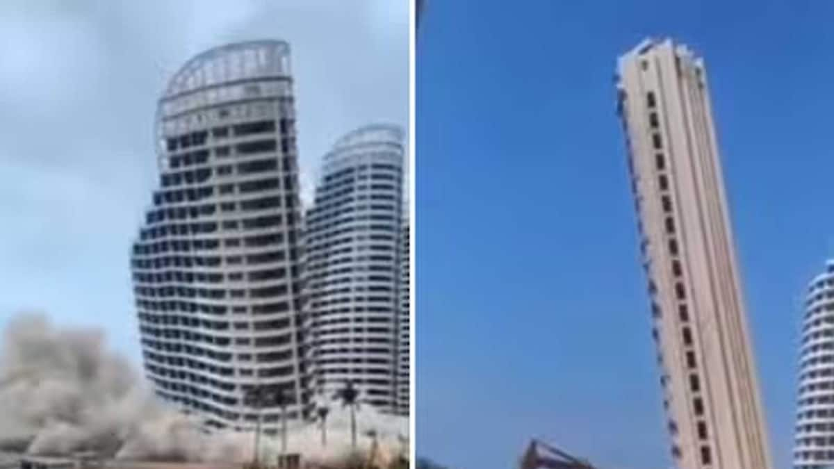 Watch: In China, Unfinished High-rises Demolished In Seconds