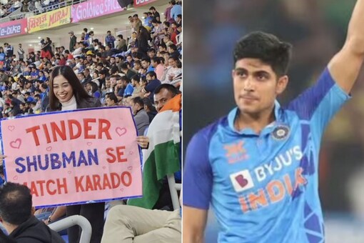 Viral: Shubman Gill's fan got a special request for the online dating app and internet can't get enough of it (Photo Credits: Twitter/BCCI/@meme_ki_diwani)