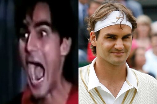 Roger Federer Should Return Arbaaz Khan’s ‘Viral’ Favour By Recreating This Bollywood Scene (Photo Credits: Twitter/@faahil)