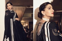 Sonam Kapoor In A Black And White House Of Masaba Anarkali Is Giving Us The Perfect Retro Vibes