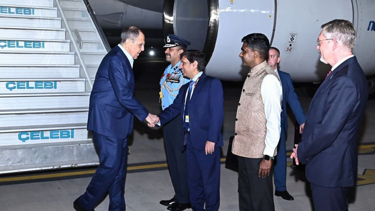 Russia's Sergey Lavrov Arrives in India for G20 Foreign Ministers' Meet on Wednesday