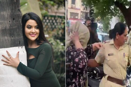 Aniksha Jaisinghani (R) was arrested on Thursday for alleged bribe offer of Rs 1 crore to Amruta Fadnavis (L).
