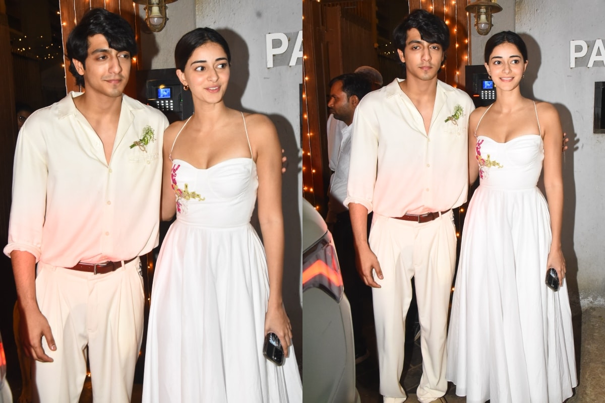 Ananya Panday and Ahaan Are Setting Sibling Goals As They Twin In White For Cousin Alanna Party; Watch