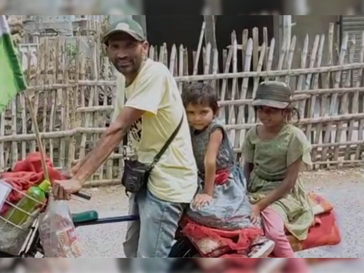 Diu Man Travels With His Daughters Across India on Cycle to Raise Plastic Awareness