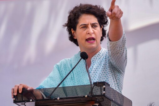 Priyanka Gandhi reached Ranthambore in Sawai Madhopur district with her family on Thursday night. (File pic/PTI)