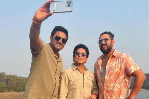 Anil Kumble, Sachin Tendulkar and Yuvraj Singh (Instagram/sachintendulkar)