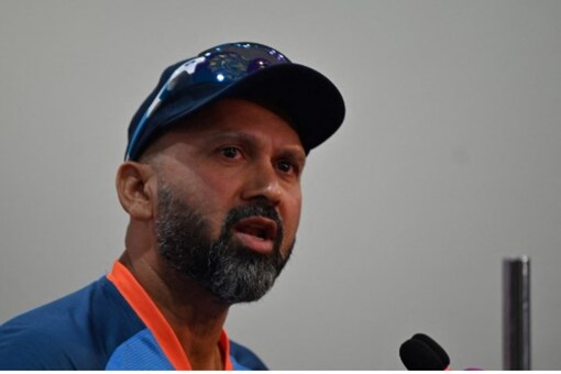 India bowling coach Paras Mhambrey (AFP Image)