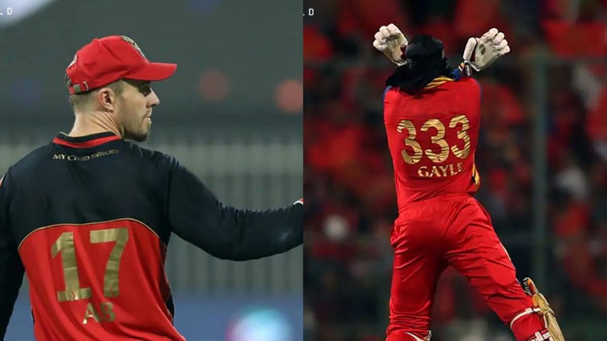 RCB to Retire Jersey Numbers 17 and 333 as a Tribute to Hall of Fame Stars AB de Villiers and Chris Gayle