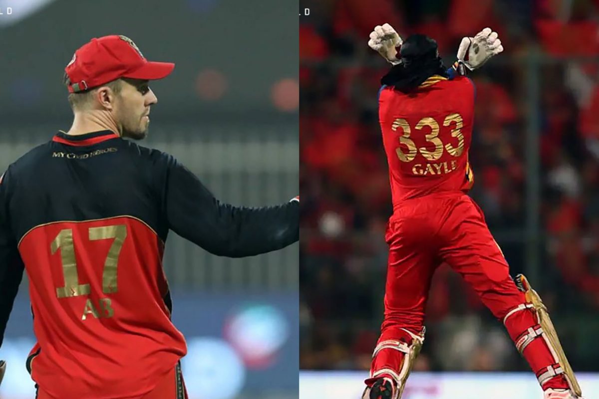 RCB to Retire Jersey Numbers 17 and 333 as a Tribute to Hall of Fame Stars  AB de Villiers and Chris Gayle
