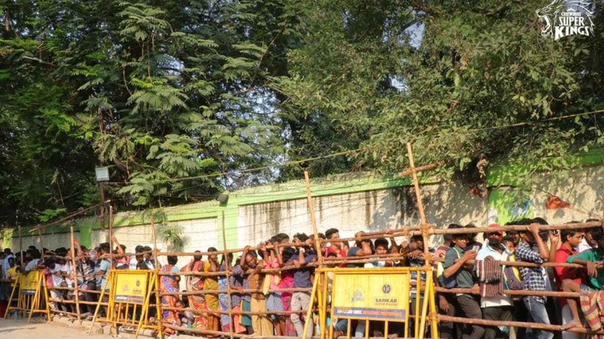 'We Call it Craze' CSK Fans Wait In Long Queue Outside Chepauk For