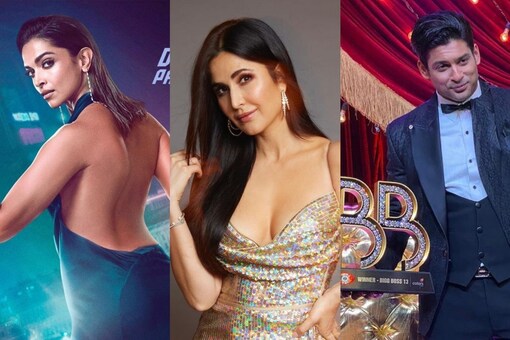 Deepika Padukone, Katrina Kaif. Sidharth Shukla