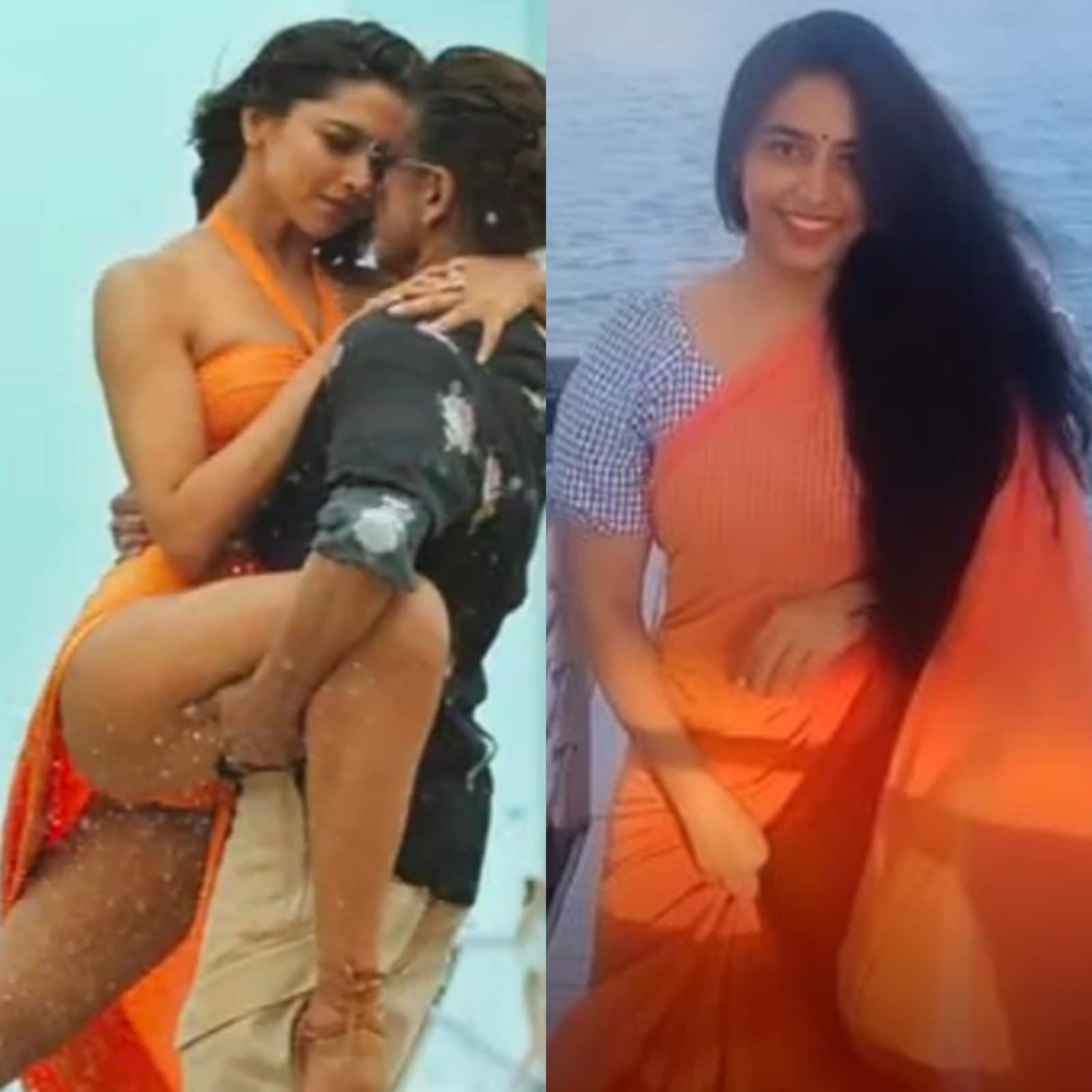 Gowda Sex - After Deepika Padukone's 'Saffron' Bikini, Kantara Star Sapthami Gowda's  'Saffron Saree' Is Breaking Internet - News18