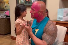 Dwayne Johnson’s Daughters Paint His Face Red Just Before Zoom Meeting, Says He Spent Hour Scrub It Off