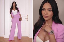 Esha Gupta Slays Like A Boss Babe In Pink Pantsuit With Cleavage-baring White Top, See The Diva's Sexy Pictures