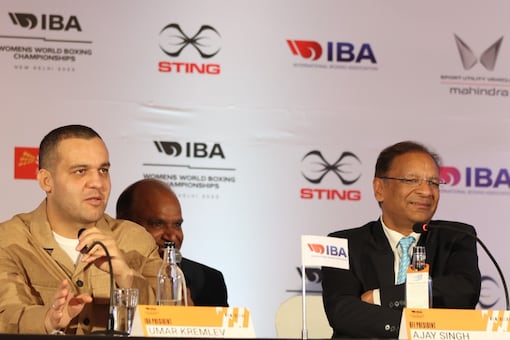 IBA President Umar Kremlev alongside BFI President Ajay Singh 