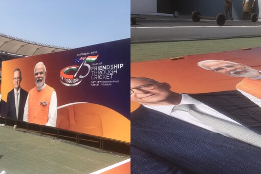 Ahmedabad is all decked up to welcome PM Narendra Modi and Anthony Albanese (Image courtesy: Sahil Malhotra)