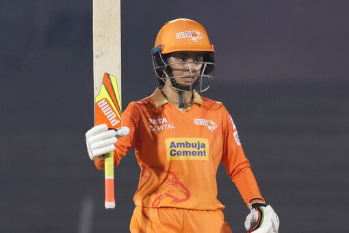 Harleen Deol top-scored for Gujarat Giants. (Pic Credit: TW/wplt20)