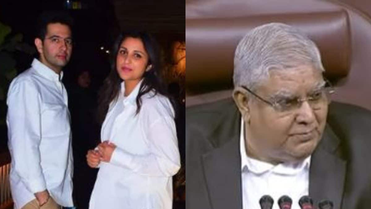 Raghav Chadha Teased Over Dating Rumours With Parineeti Chopra by Rajya Sabha Chairman Jagdeep Dhankhar; Watch