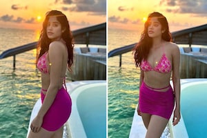 Janhvi Kapoor Turns Heads In Pink Bikini As She Shares Sunkissed Photos, Check Out Her Hottest Swimwear Looks