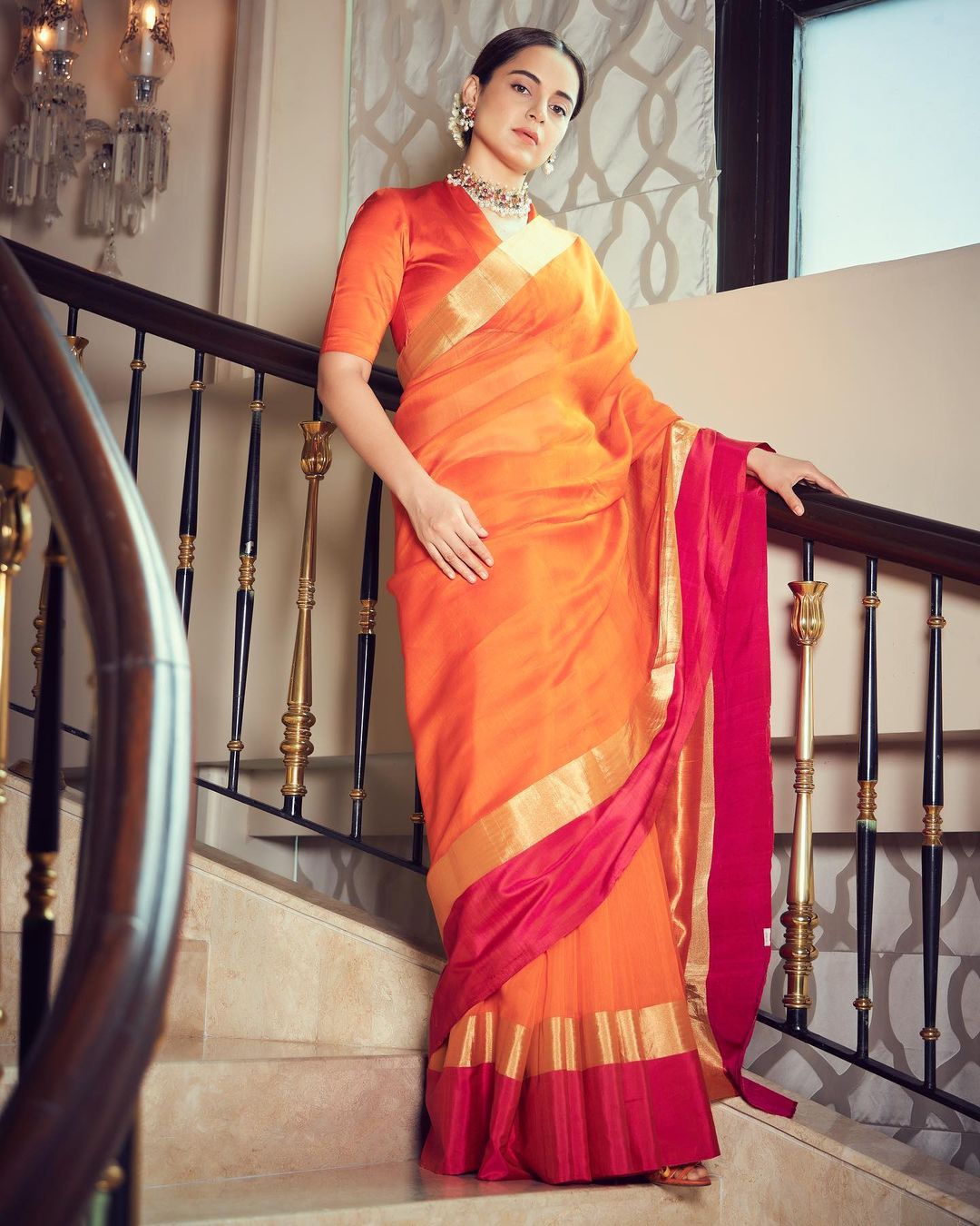Kangana Ranaut Holds Her 'Queen' Title Strong With Her Bold Saree Lewks,  From Extravagant Silk To Contemporary Patterns, She's The Bespoke 'Desi'  Maharaani Of B-town & You Can Go Argue With The