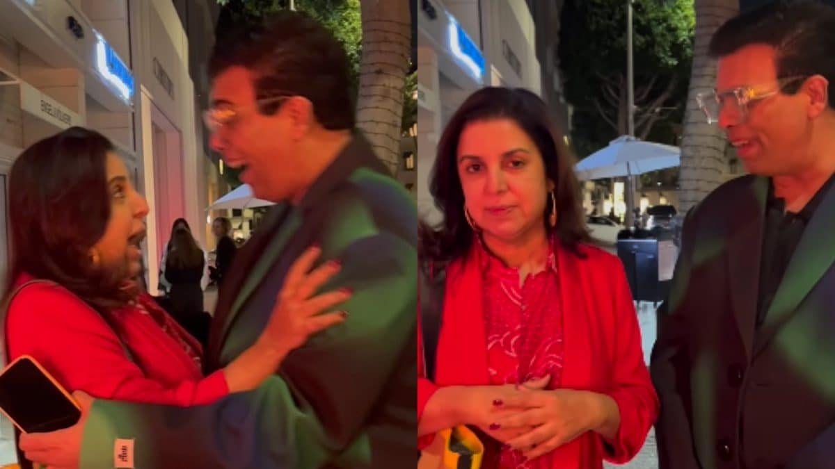 Karan Johar Bumps Into Farah Khan In La Roast Each Other For Outfits In Rofl Video Sania Mirza