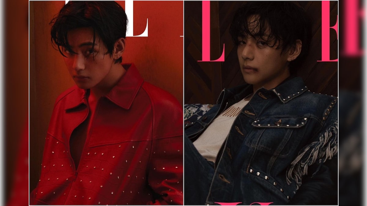 BTS's V (Kim Taehyung) shares stunning shots from his CELINE photoshoot for  ELLE Korea's April issue