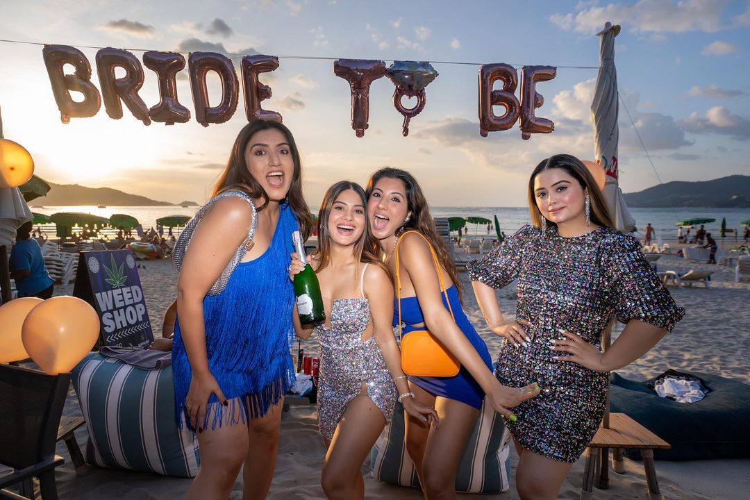 Krishna Mukherjee had a fun bachelorette with her besties in Thailand. 