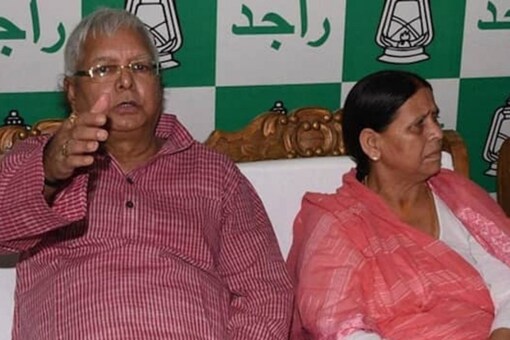 File photo of Lalu Prasad and Rabri Devi. (Image/PTI)