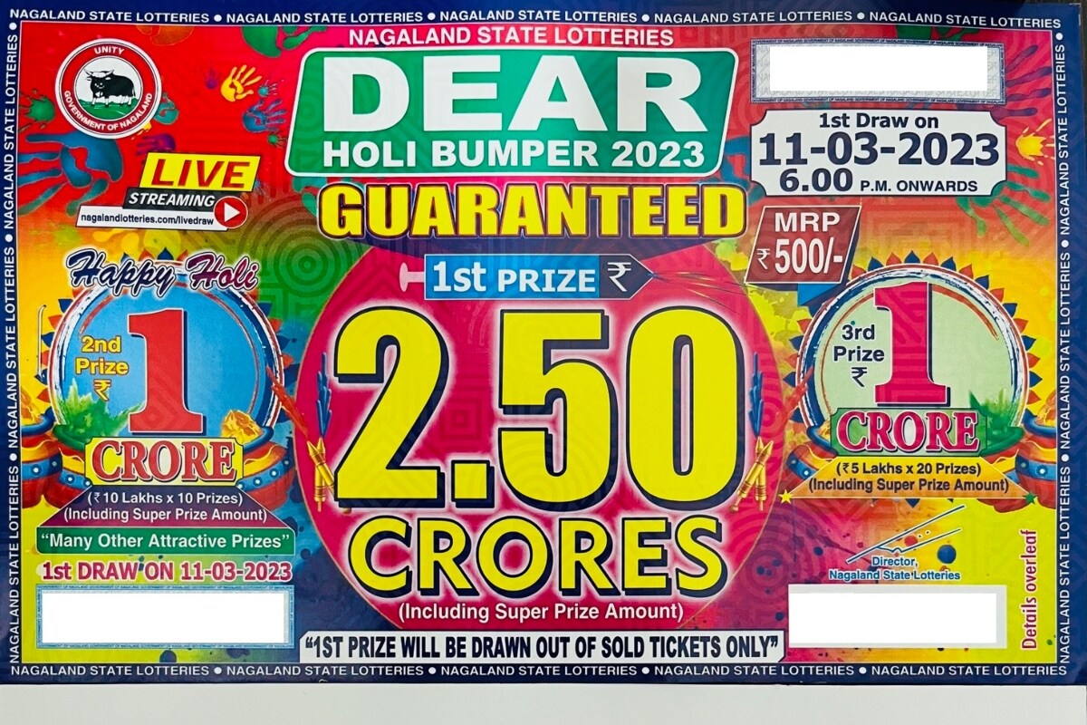Nagaland State Dear Holi Bumper Draw Lottery Result 2023: Check Winning Numbers for March 11 Here