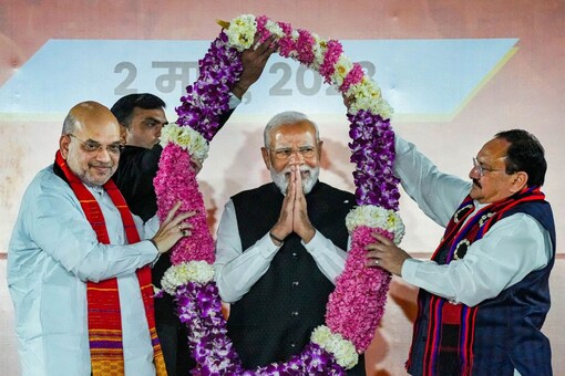 Prime Minister Narendra Modi, BJP President JP Nadda, Amit Shah, northeast assembly polls
