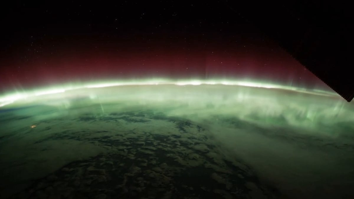 La NASA comparte un clip de la aurora boreal vista desde la ISS