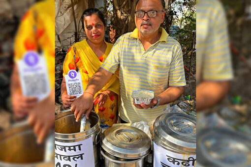 The couple's food stall is located in Faridabad. (credits: Insta/foody_jsv)