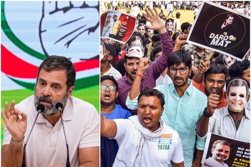 Congress leaders have been staging protests across the country after Rahul Gandhi's disqualification (PTI Photo)