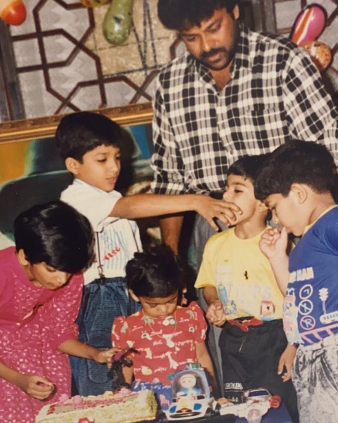 Travelling down memory lane, Ram Charan fed cousin Allu Arjun with fond memories of their childhood days on the latter’s birthday. (Image: Instagram)