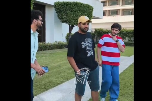 Rohit Sharma's acting skills garners attention on social media