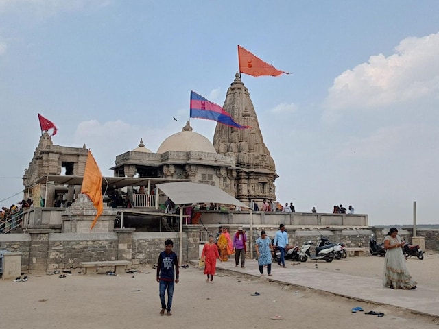 Rukmini Temple in Gujarat is said to be more than 2,500 years old but it may have been reconstructed over time. (Photo: Nivedita Singh/ News18)