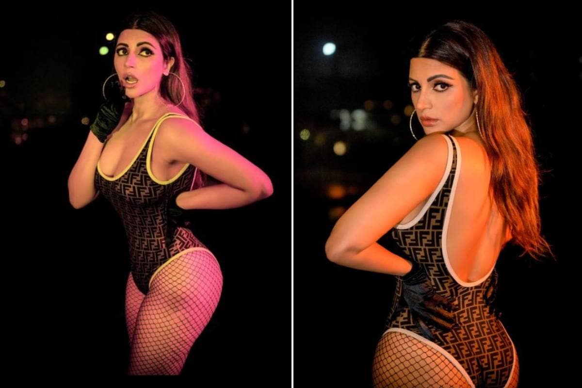 Shama Sikander Looks Smoking Hot In Bold Monokini With Fishnet Stockings, Check Out The Diva’s Sexy Pictures