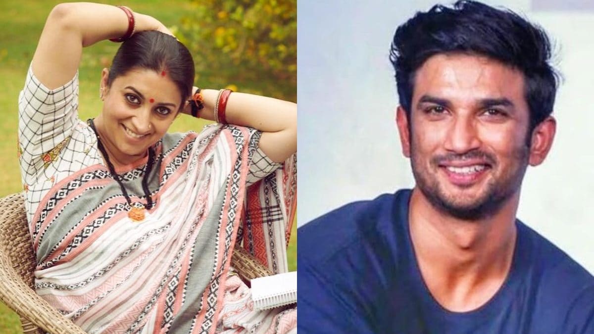 Smriti Irani Recalls Telling Sushant Singh Rajput 'Tum Maarna Mat Apne Aap Ko' - Vimarsana News