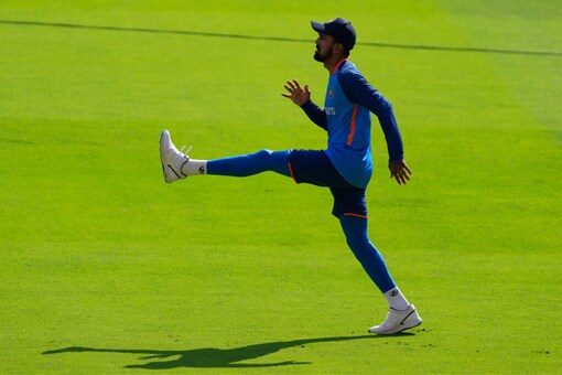 KL Rahul during Team India training (AP)