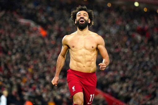 Mohamed Salah at Liverpool (AP)