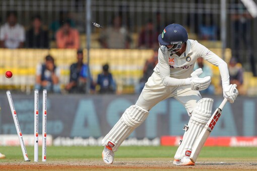 IND v AUS: KS Bharat gettig bowled (AP)