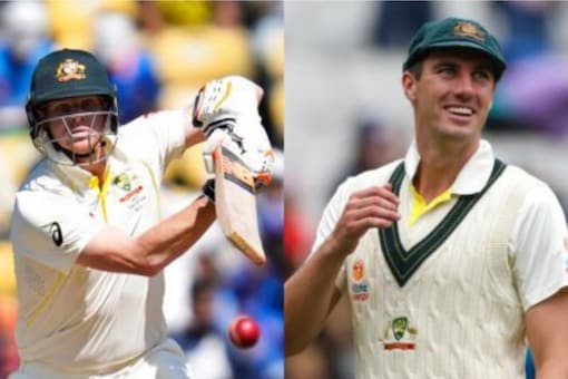 Australia's Steve Smith and Pat Cummins