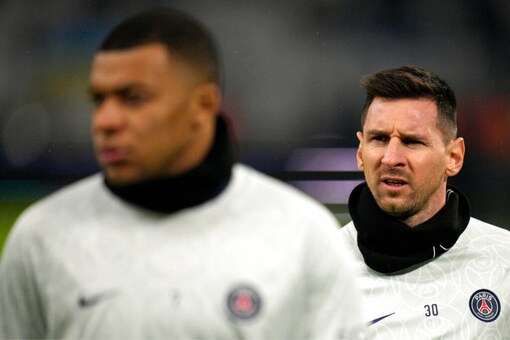 PSG's Kylian Mbappe and Lionel Messi (AP)