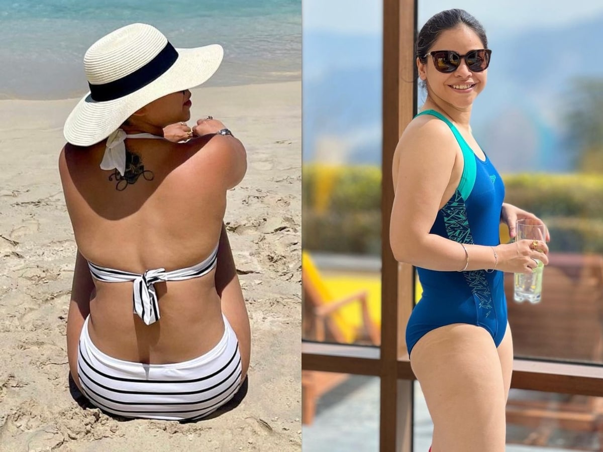 1200px x 900px - Kapil Sharma's Reel Wife Sumona Chakravarti Slips into Backless Bikini;  Check Out Her Sexy Photo - News18
