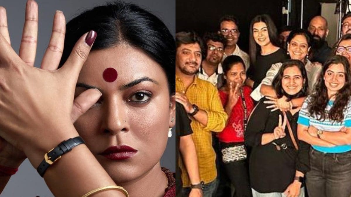 Sushmita Sen Blows a Kiss and Says 'Good Job' As She Wraps Up Taali Dubbing; Watch - Vimarsana News