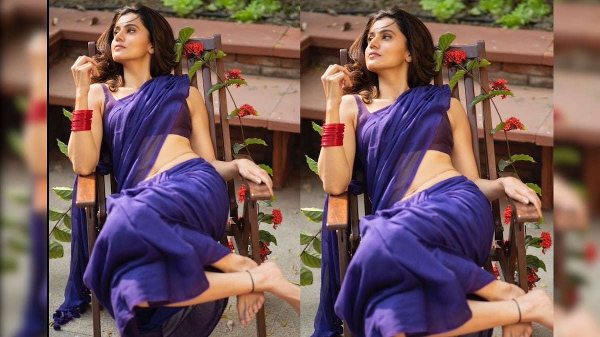 1200px x 675px - Taapsee Pannu Looks Smoking Hot in a Blue Saree As She Poses for  Photoshoot; Fans Can't Keep Calm - News18