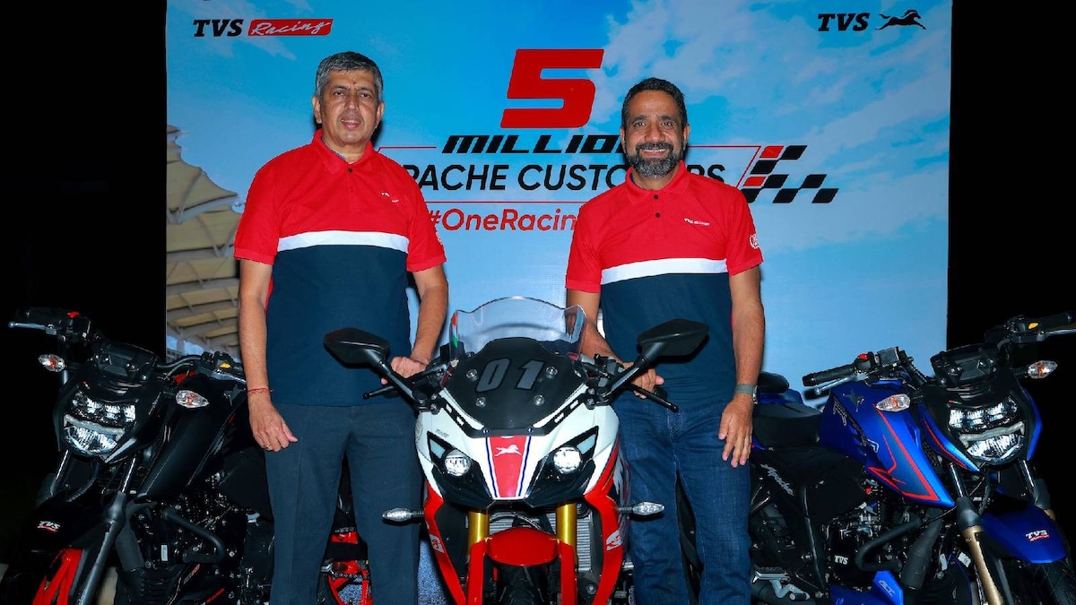 TVS Apache Series Touches Five Million Global Sales Milestone, Sold in ...