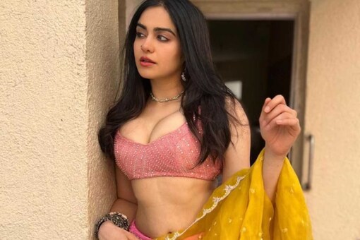 Adah Sharma flaunts her beauty in a pink lehenga.