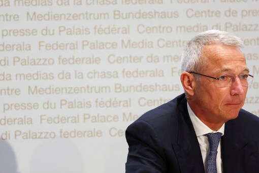 Chairman of the Board of Directors of Credit Suisse, Axel Lehmann attends a news conference on Credit Suisse after UBS takeover offer, in Bern, Switzerland, March 19, 2023. (Image: Reuters) 



